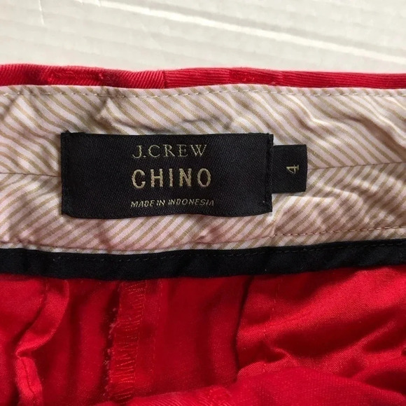 JCREW Chino Red  Shorts - Picture 7 of 11